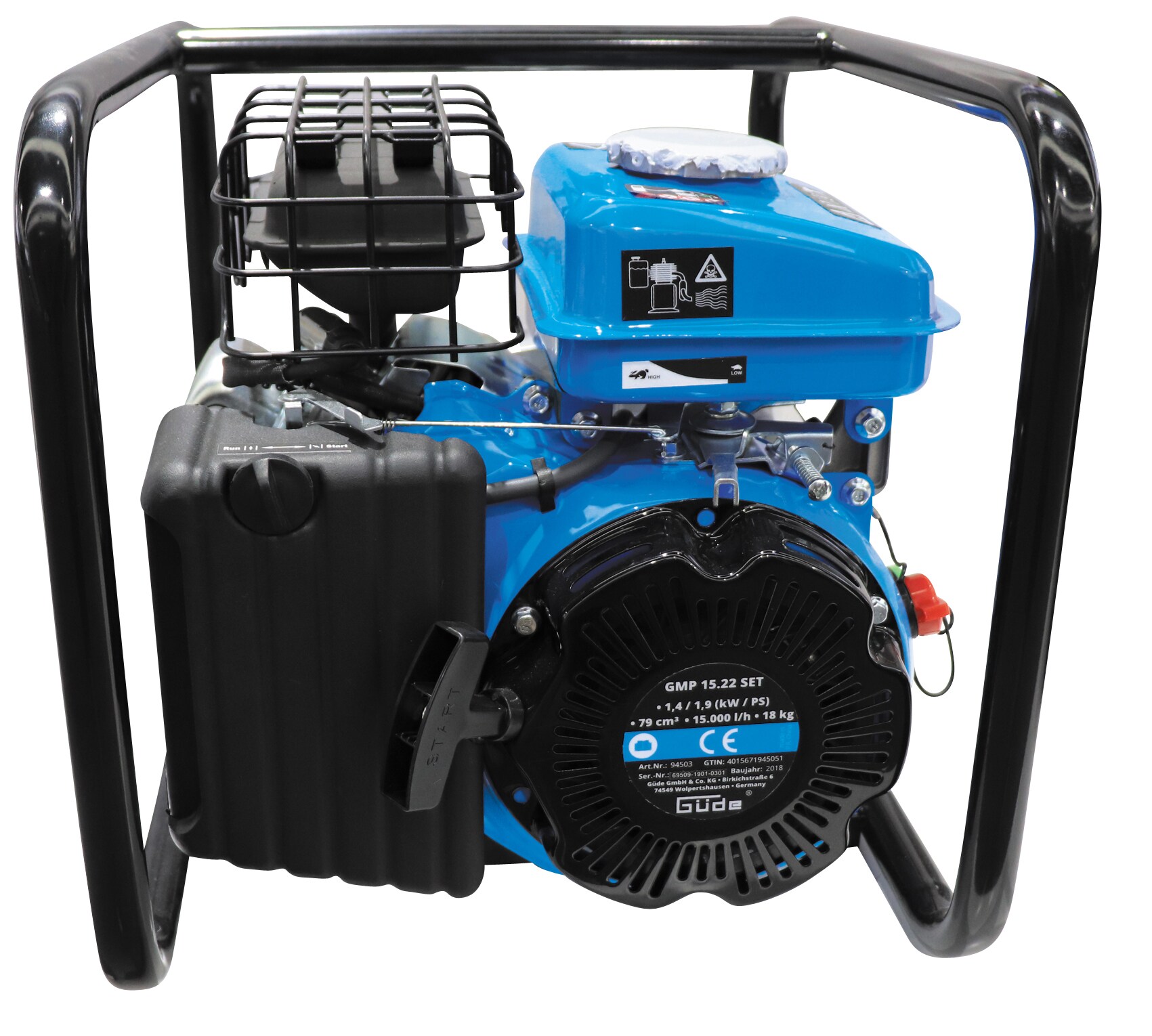 Güde Motorpumpe-Set GMP 15.22