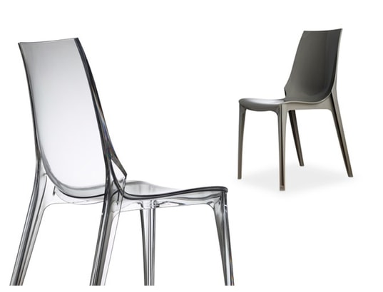 SCAB DESIGN - Chaise Lot de 2 C. Vanity transparent