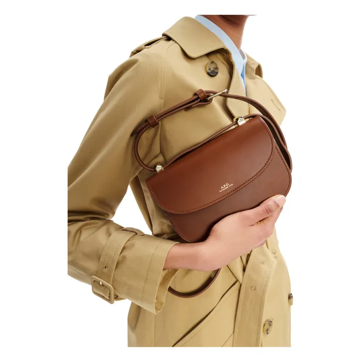 A.P.C. Sac Genève Mini Cuir Lisse | Noisette
