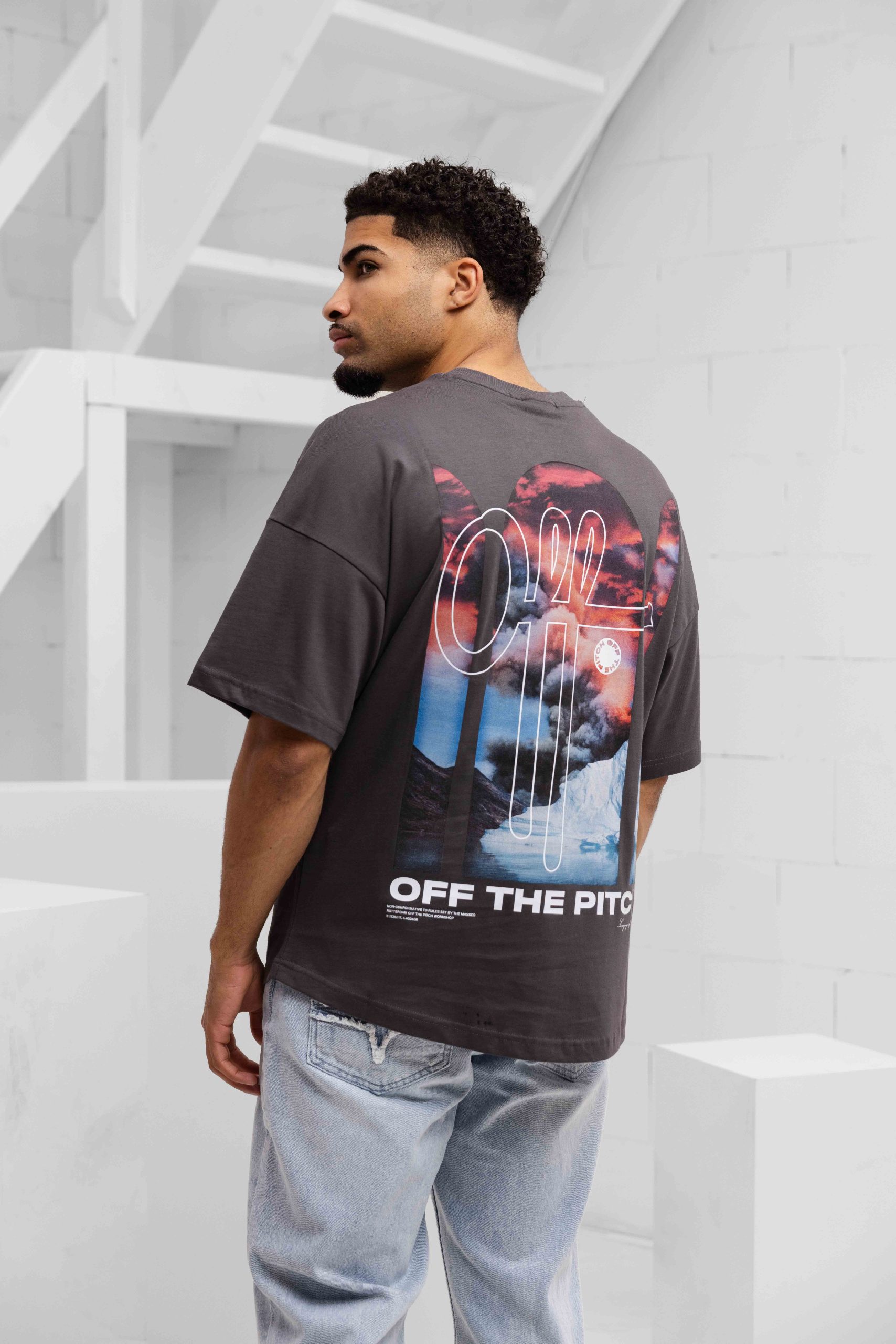 Off The Pitch Blaze T-Shirt Heren Grijs
