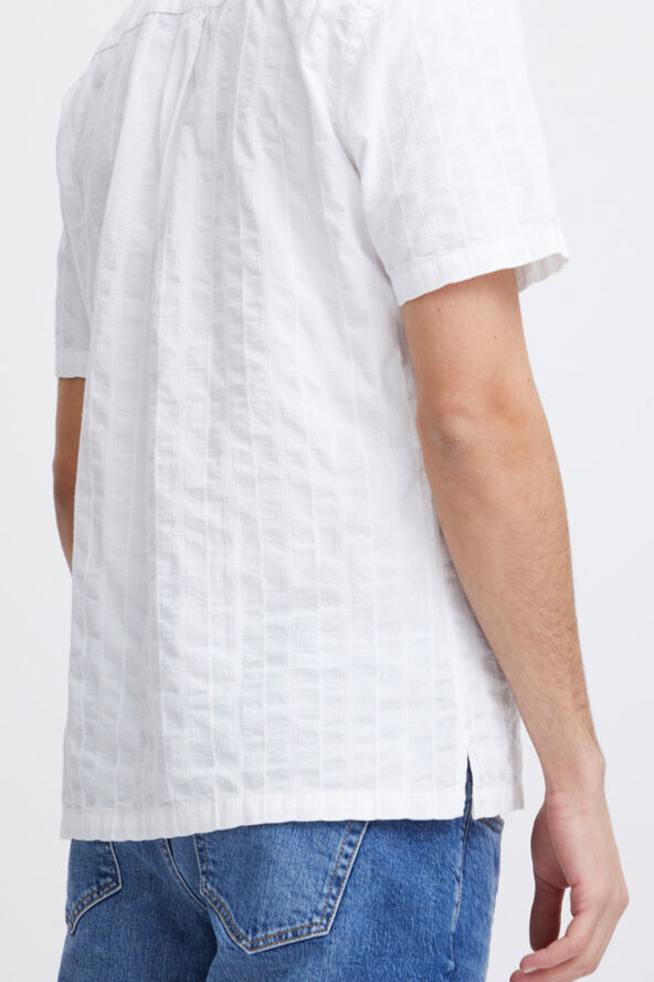 Casual Friday CFANTON 0071 SS 100% linen shirt Snow white