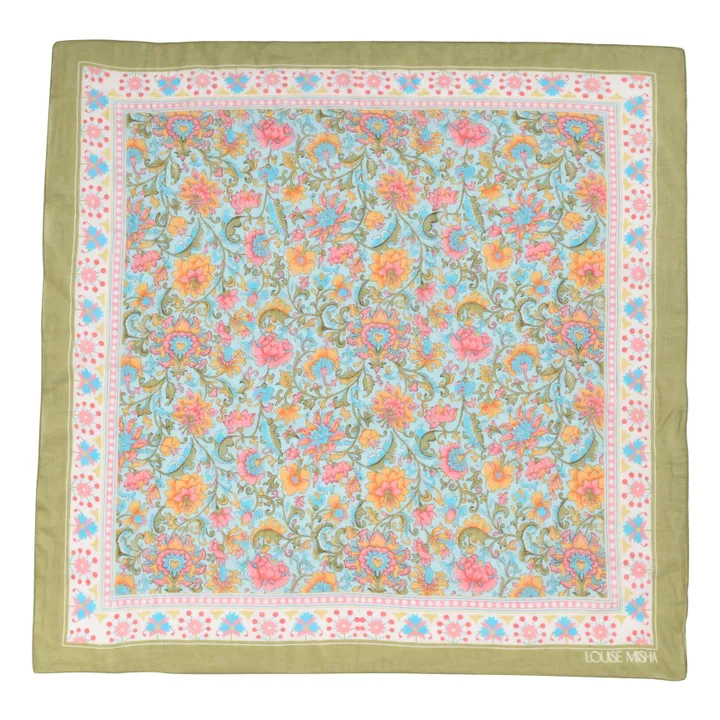 Louise Misha Foulard Capucine Fleuri | Bleu