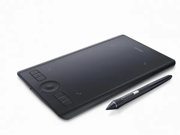 Wacom Intuos Pro Small - Digitizer - højre- og venstrehåndet - 16 x 10 cm - multi-touch - elektromagnetisk - 6 knapper - trådløs, kablet - Bluetooth, USB 2.0 - sort