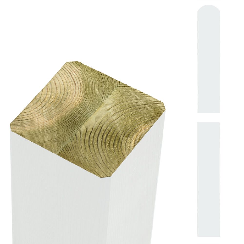 LIMTRESTOLPE PLUS HVIT 9X9X98 CM