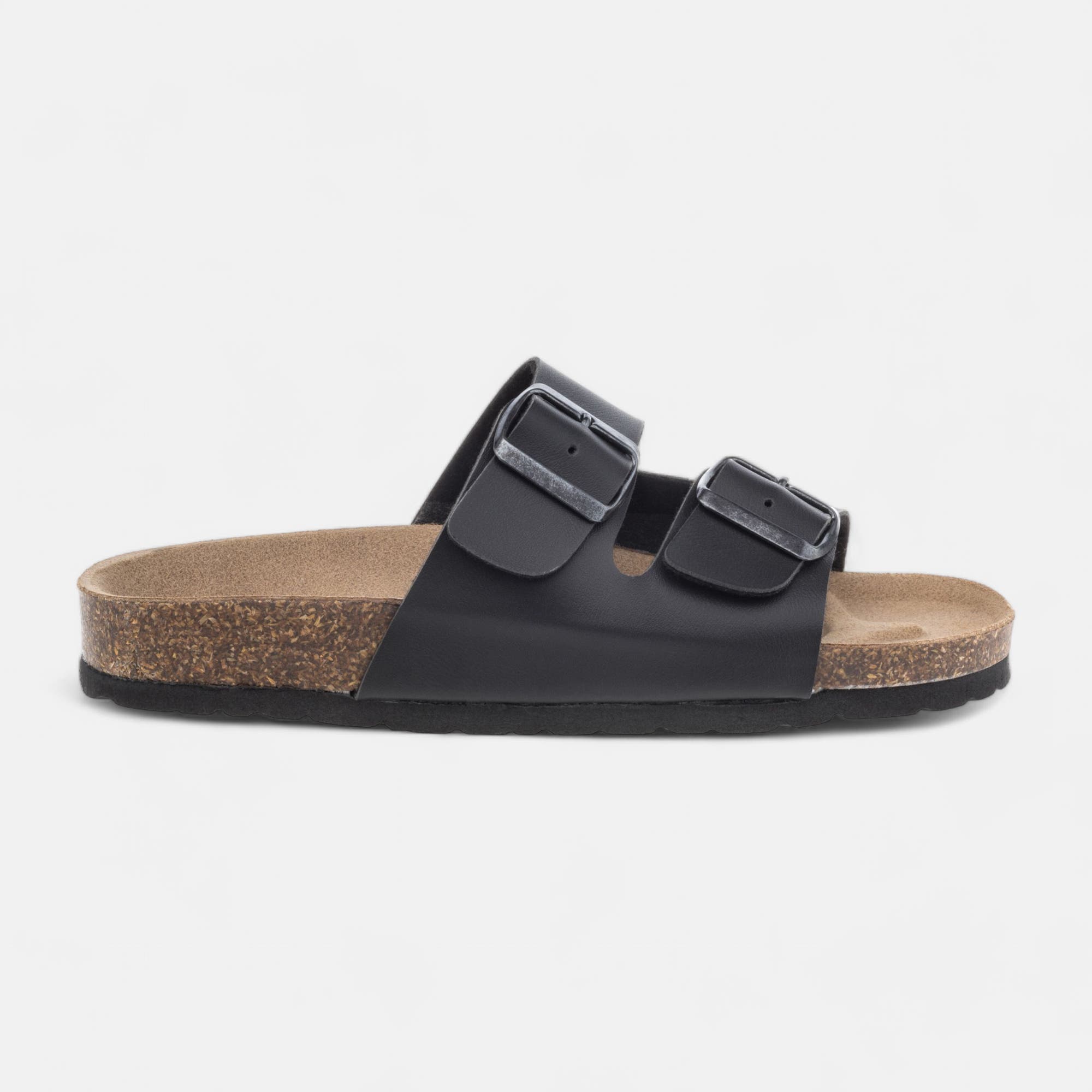 Mules semelle liège Femme noir