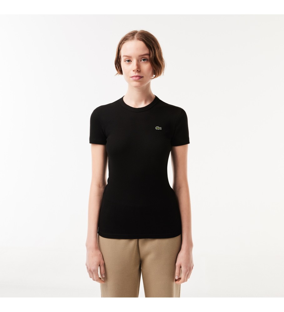 Lacoste Camiseta com logotipo preto