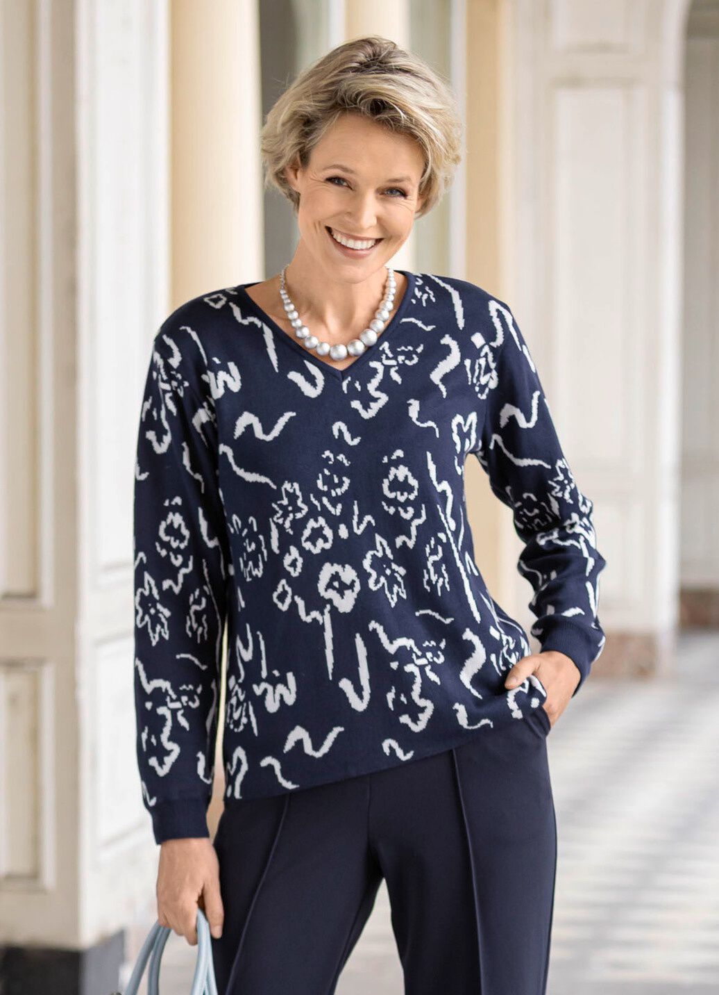 Pullover in Jacquard-Dessin