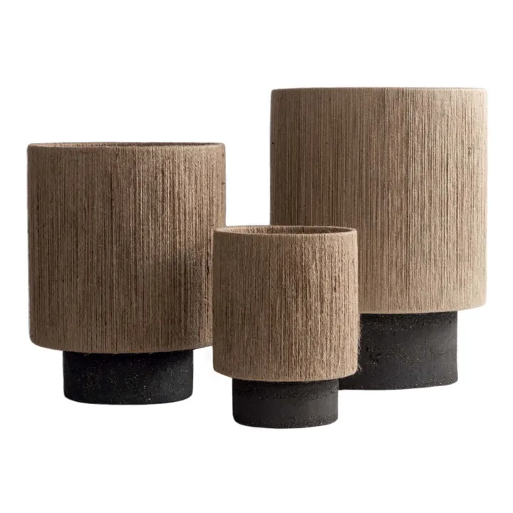 Maison de Vacances Lampe Kalé en grès  | Noir
