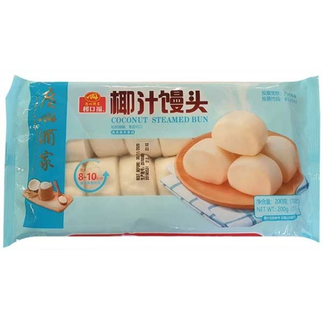 Likofu Kokosnoot Gestoomd Broodje 12 stuks 200g