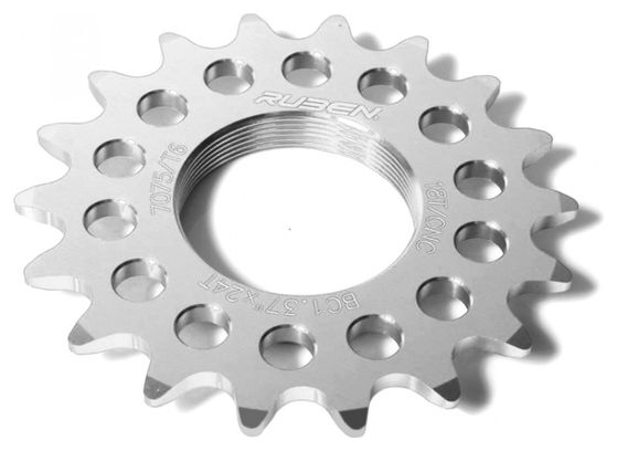 Pignon fixe de vélo Fixie RUDER BERNA 16 dents - Argent