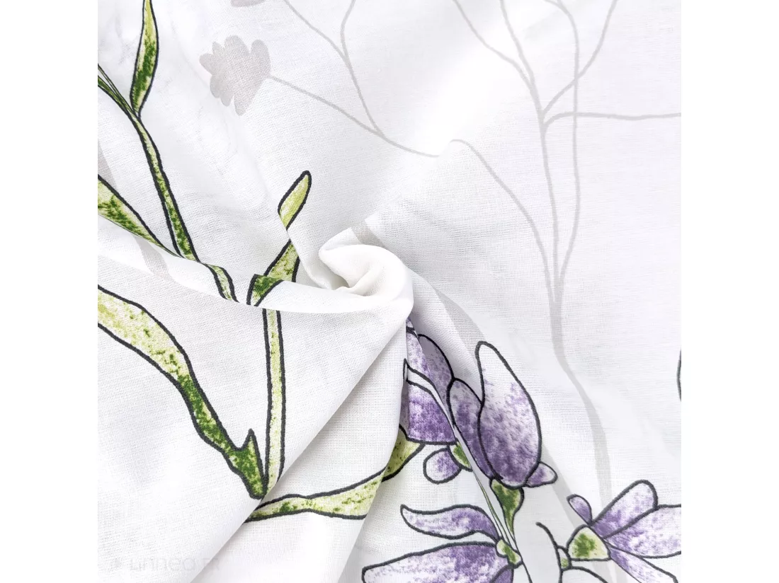 Housse de couette 260x240 cm coton FOLIFLORA Blanc