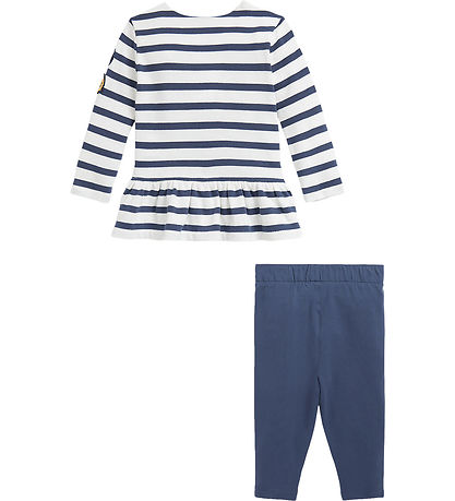 Polo Ralph Lauren Bluse/Leggings - Navy/Weiß