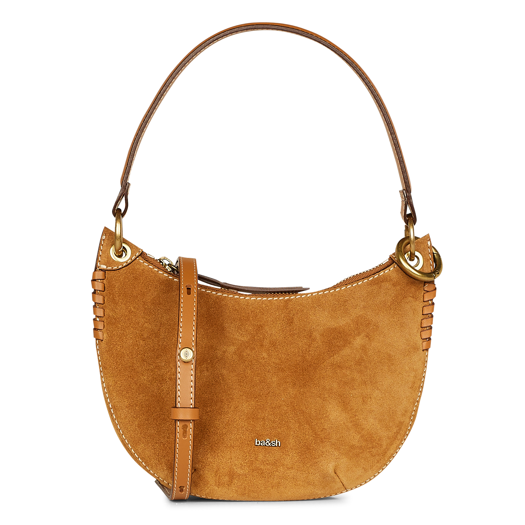SWING - Sac à main en cuir velours| Marron
