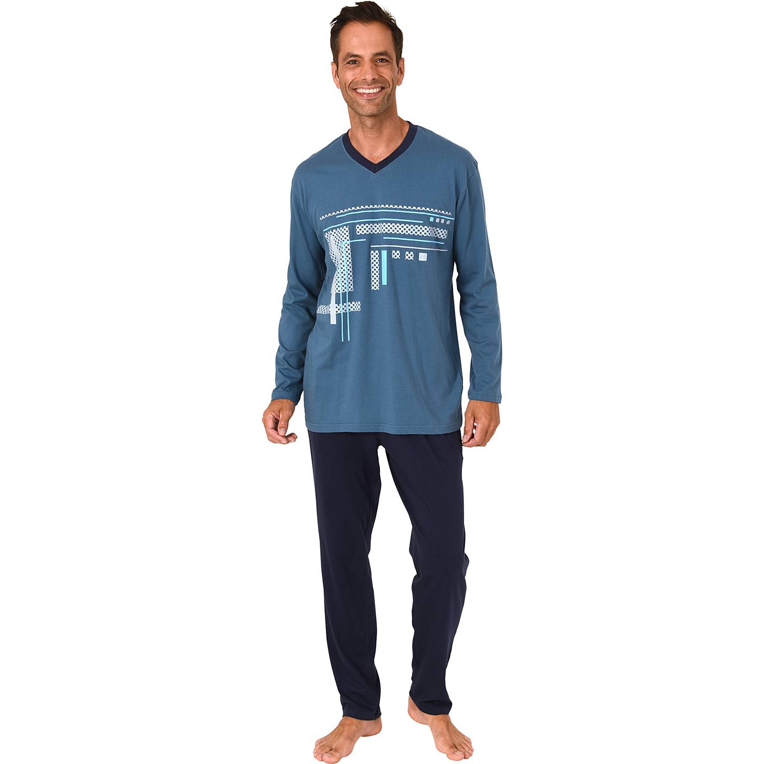 Normann Single-Jersey Herren-Schlafanzug