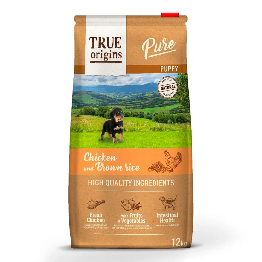 3 kg de ração True Origins Pure Puppy sabor frango para cães
