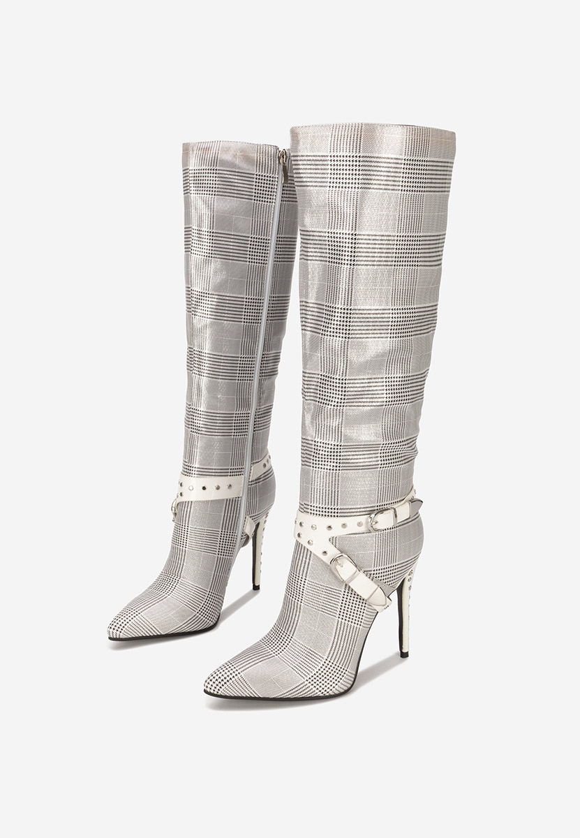Bottes talons aiguilles grise Fereira