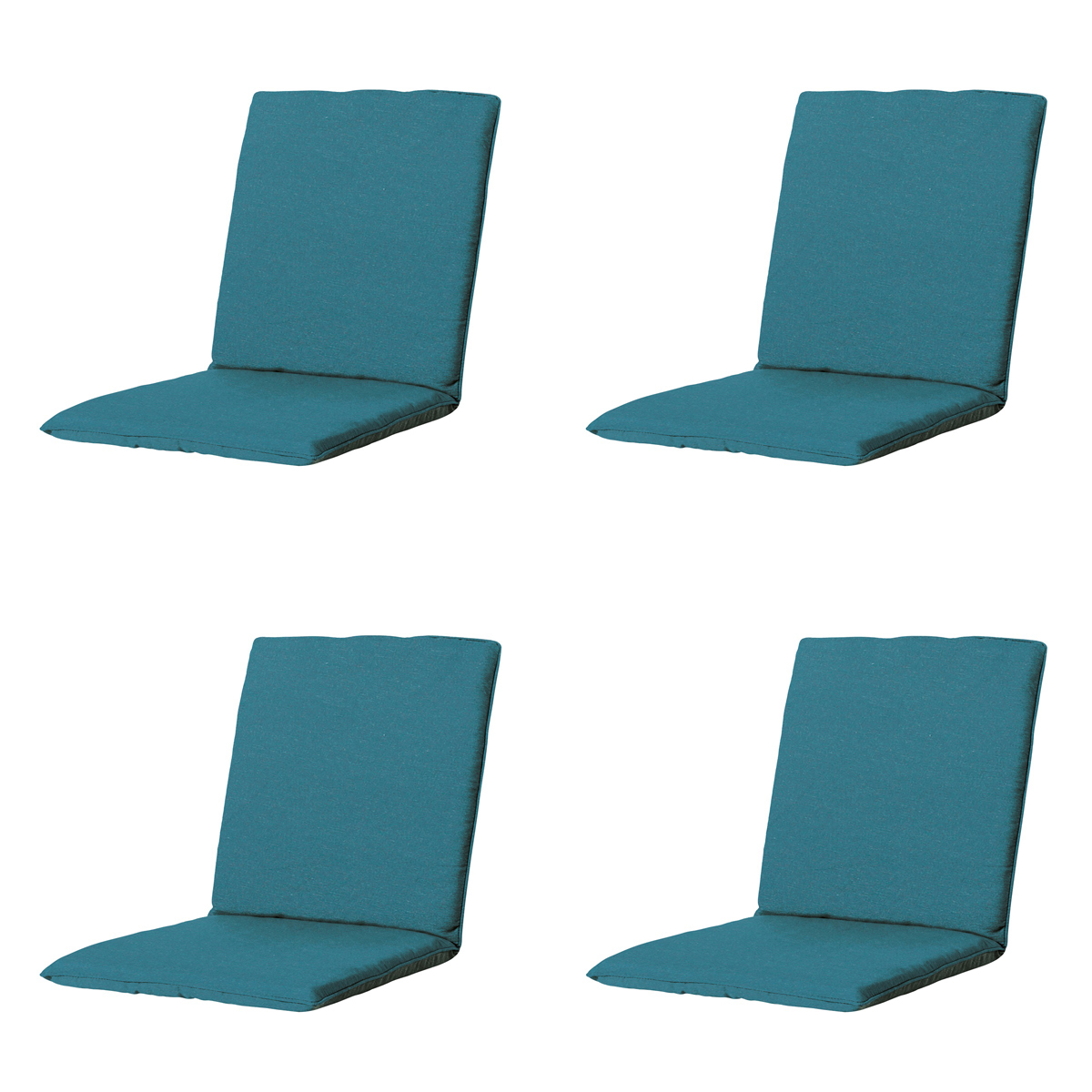Madison Panama sea blue Stapelstoelkussen - Set van 4