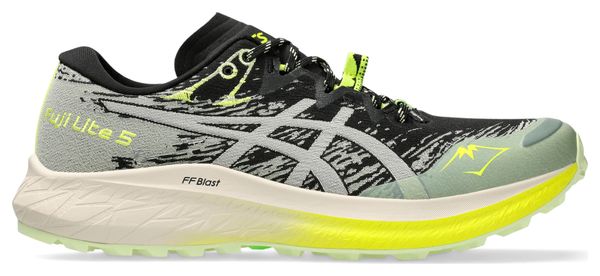 Chaussures Trail Asics Fuji Lite 5 Noir/Vert Femme