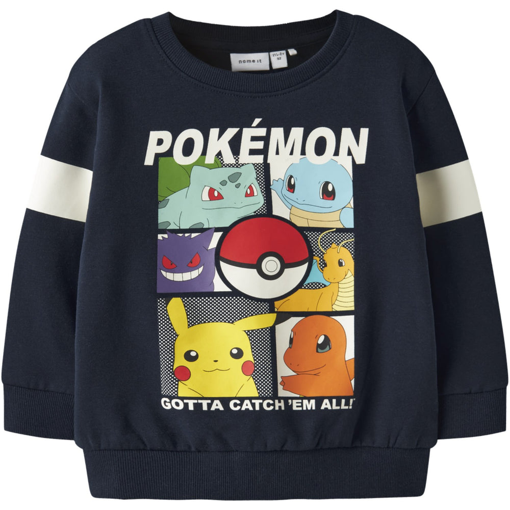 Køb Name It Navy Blazer Nmmjussy Pokemon Nreg Sweat Bru Noos Sky