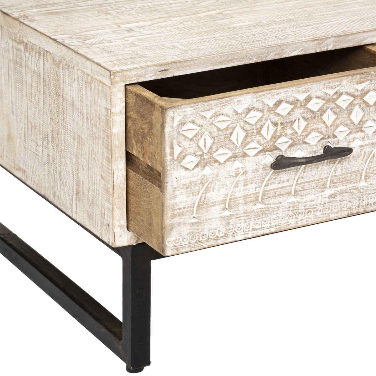 TABLE BASSE 2 TIROIRS AJAY