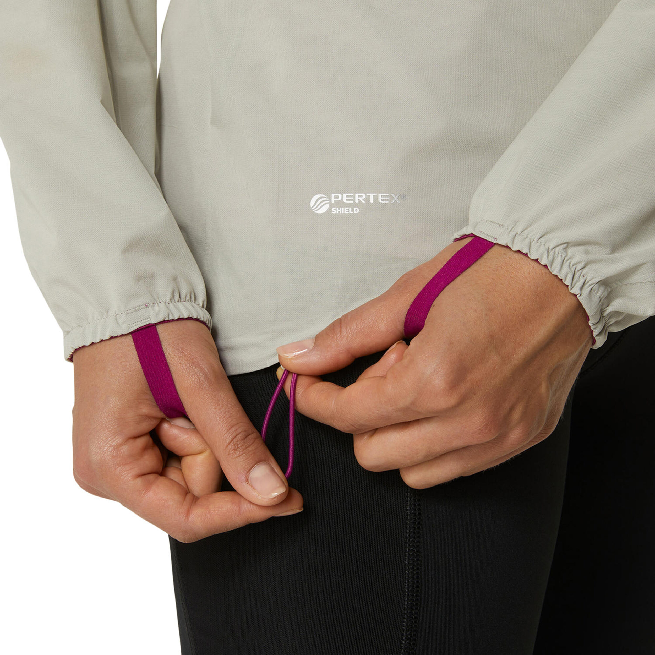 ASICS Fujitrail Waterproof Veste Running Femmes - Crème