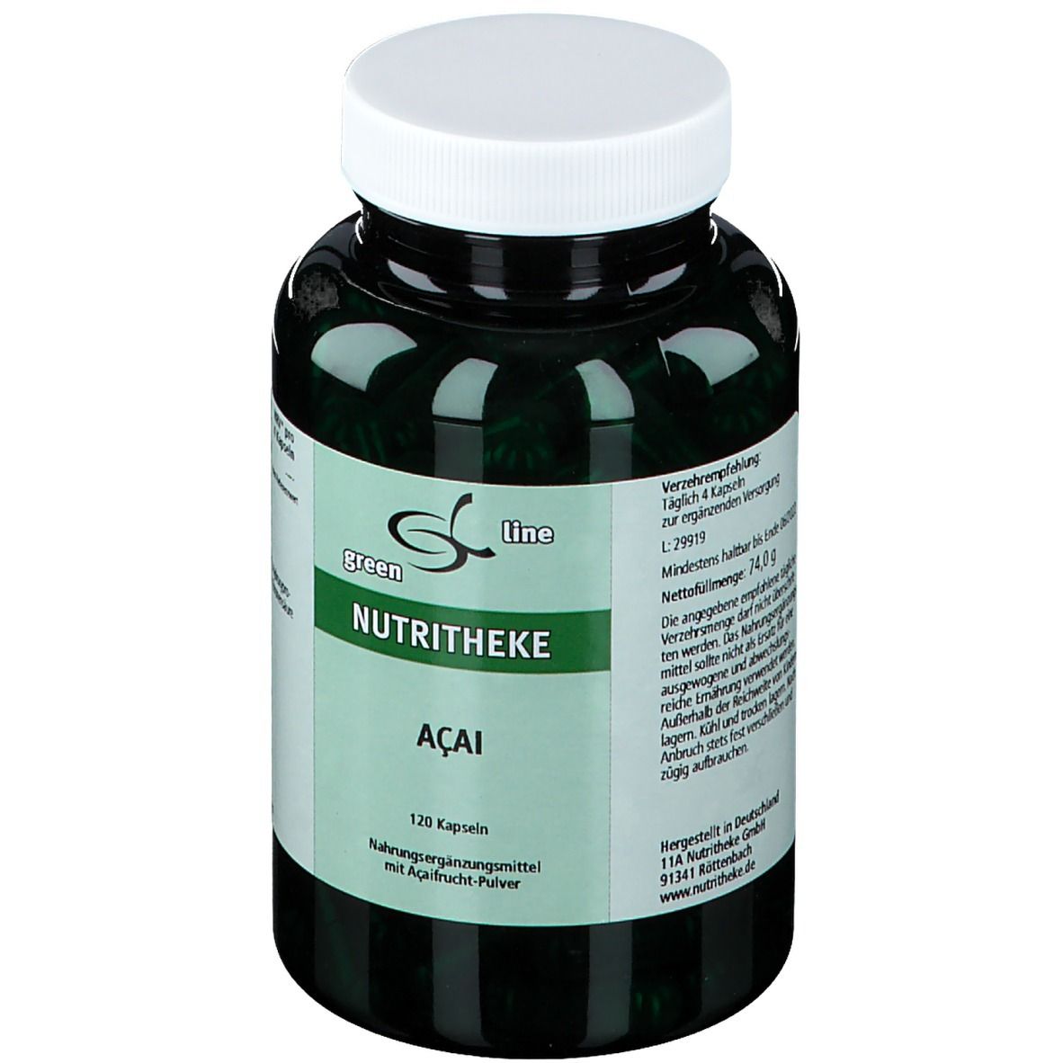 green line NUTRITHEKE Acai Kapseln