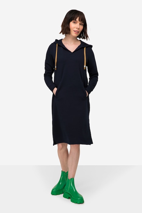 Sweatkleid, Kapuze, Kängurutasche, Langarm