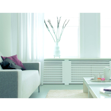 CanDo Radiatorpaneel Chester Wit MDF 100x50 cm