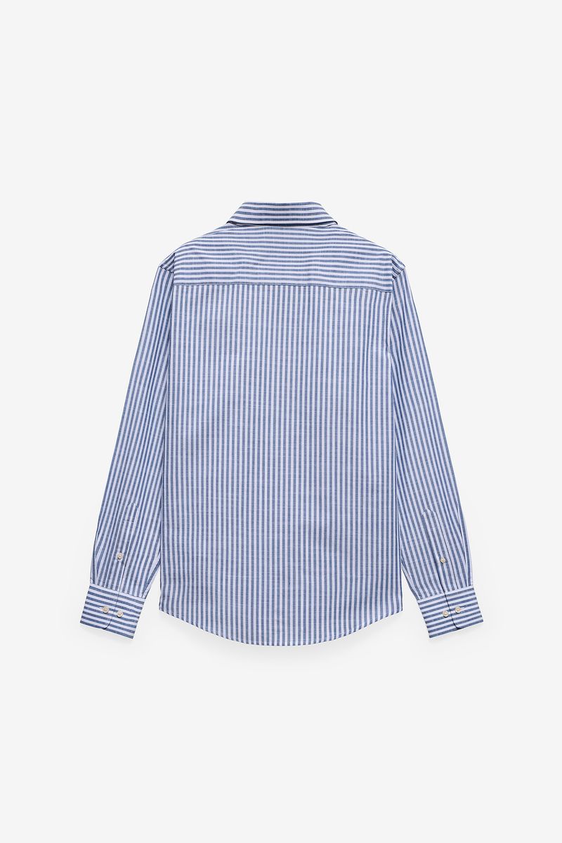 CAMISA ÀS RISCAS EM SLUB