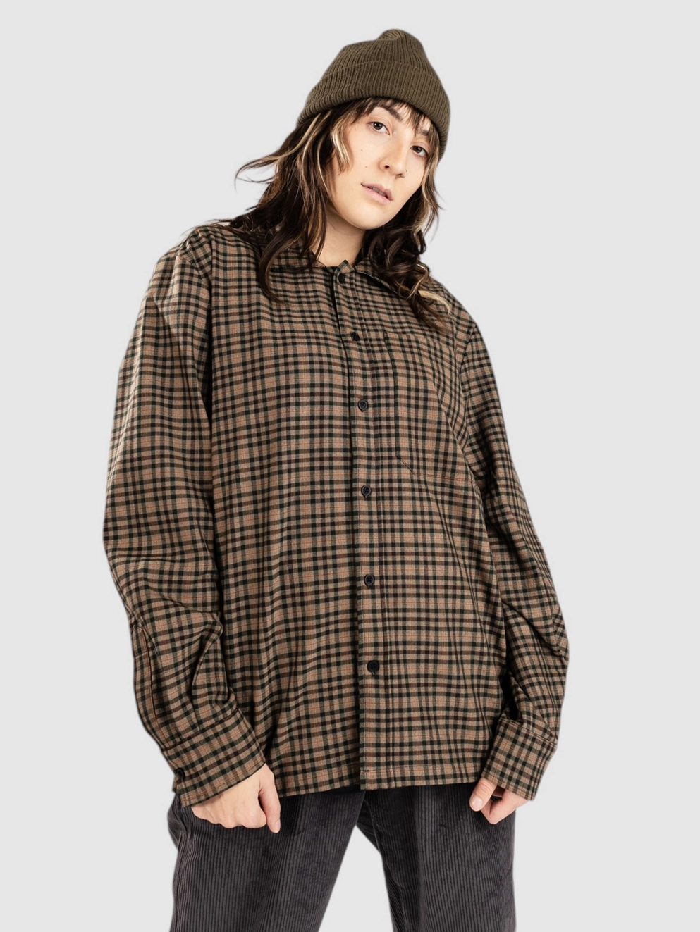 Woodbird Glixto Check Shirt brown