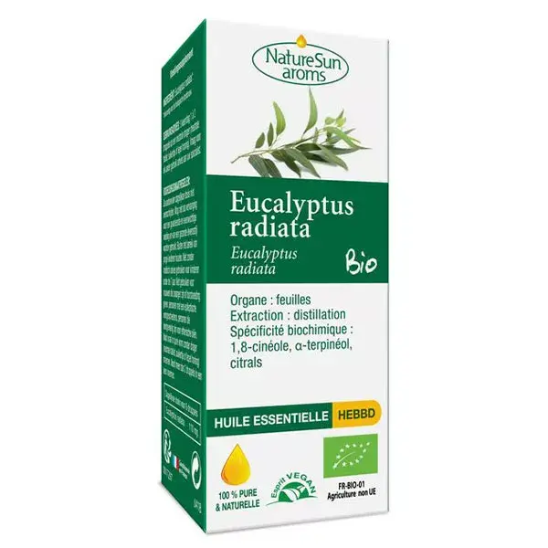 Óleo Essencial de Eucalipto Radiata Orgânico NatureSun Aroms 10ml