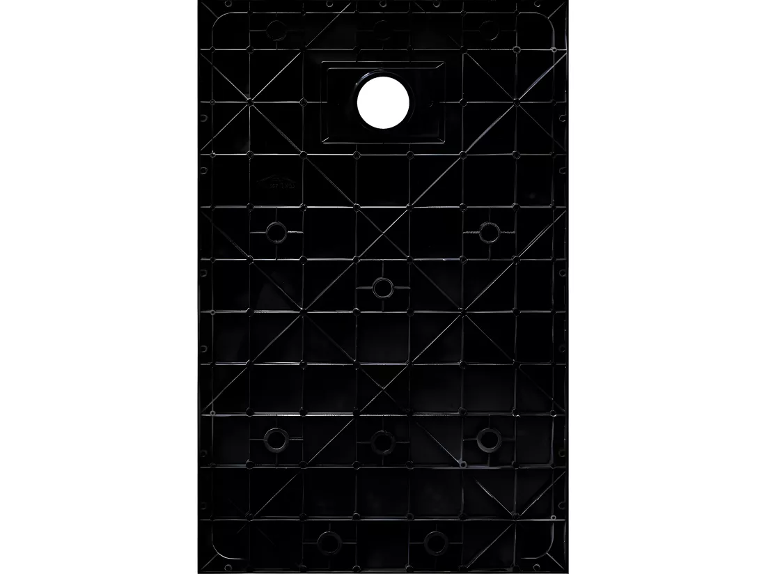Receveur Résine 120 x 90 Façon Ardoise Noir - Essebagno
