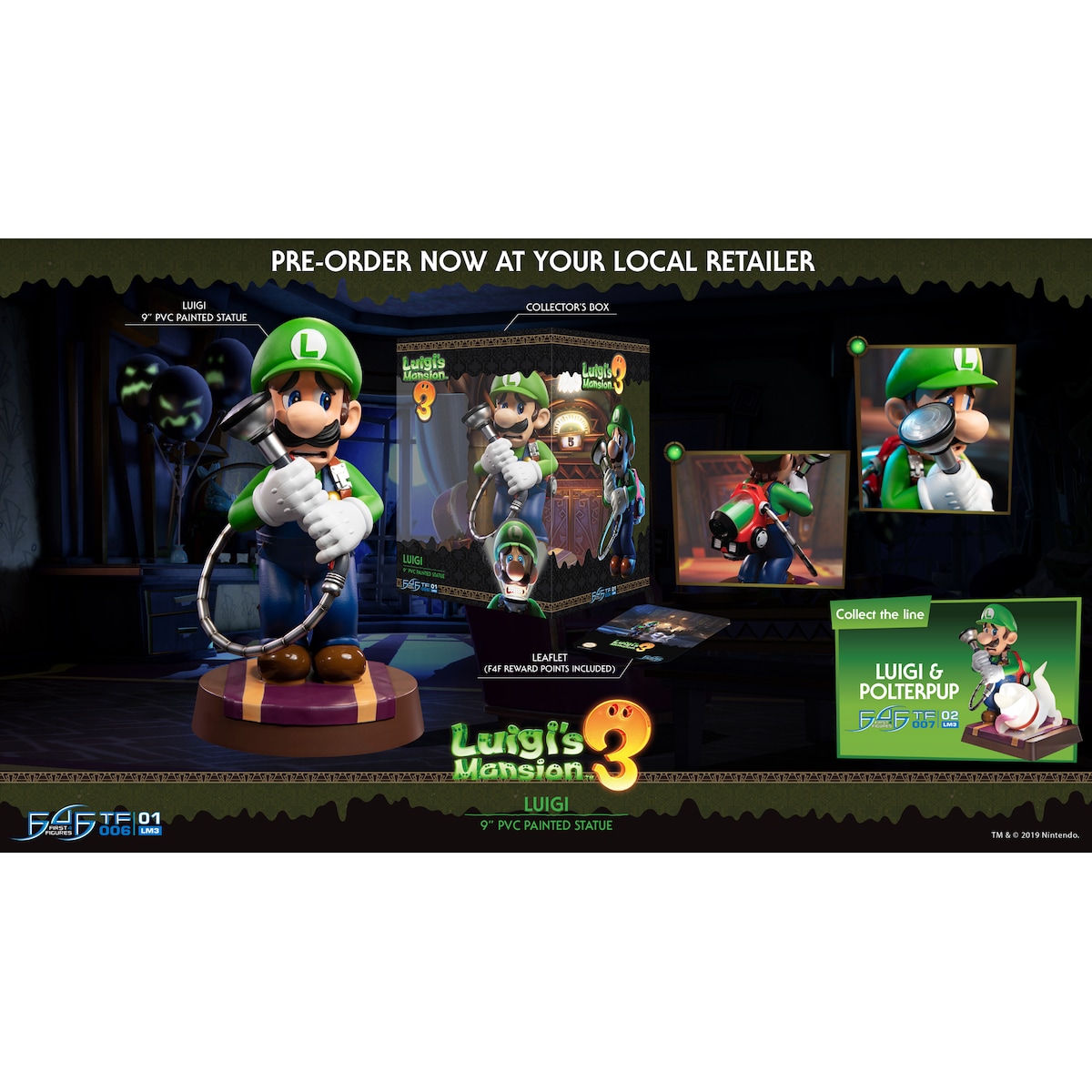 First 4 Figures Luigi’s Mansion 3 actionfigur (Standard utgave)