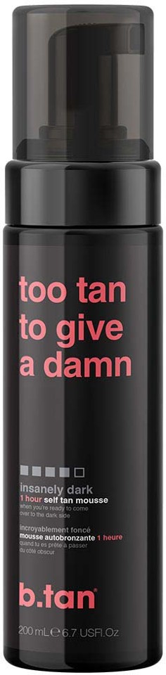 b.tan - Too Tan To Give A Damn Tan Mousse 200 ml - Selvbruner