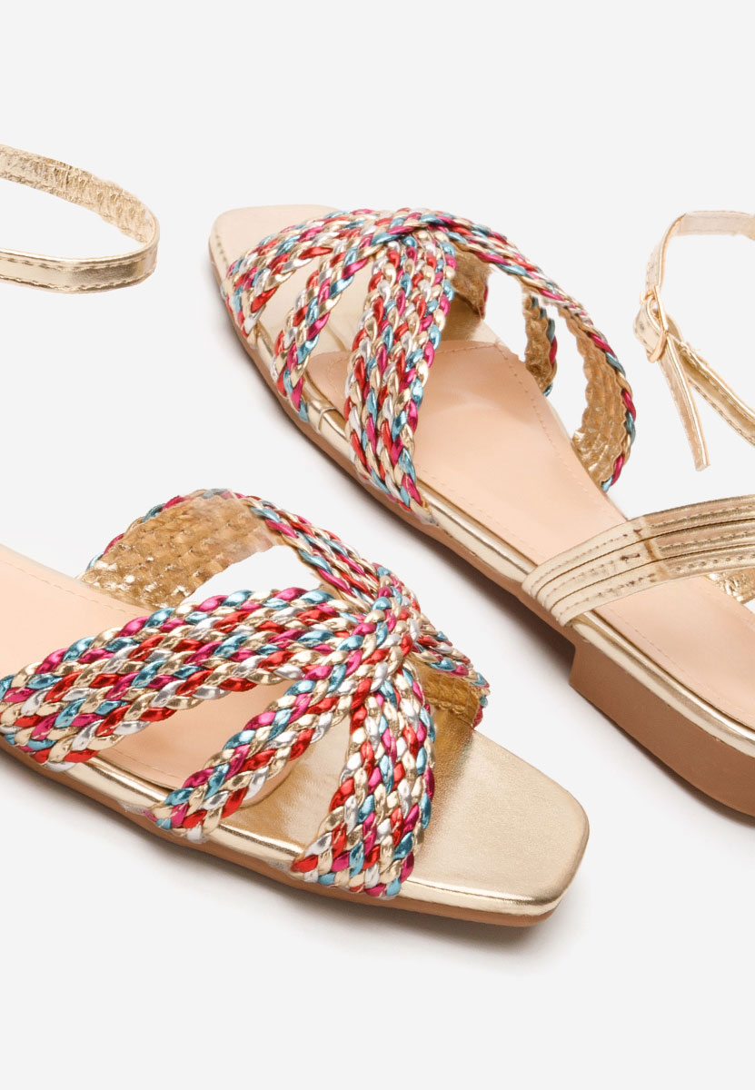 Sandales plates multicolores Rebbecca