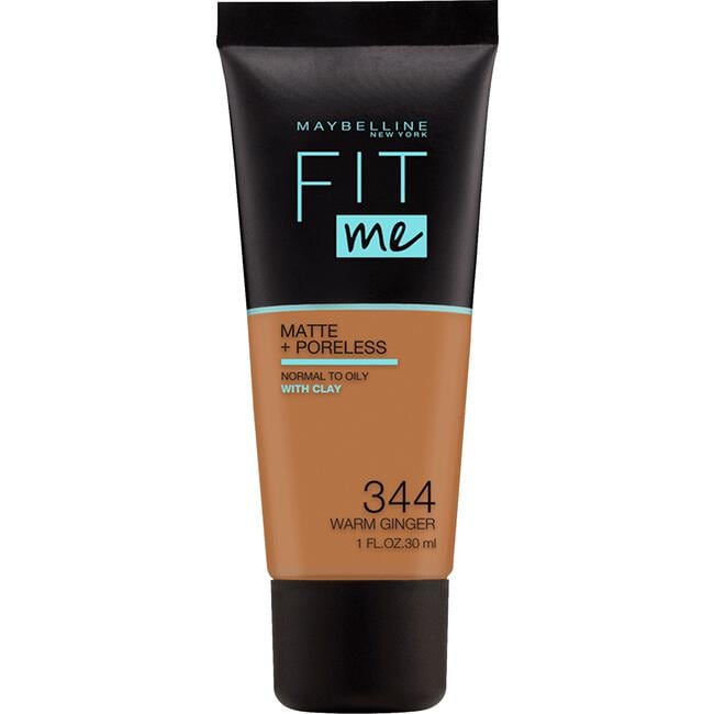Maybelline New York Fit Me Matte + Poreless Foundation 344 Warm Ginger