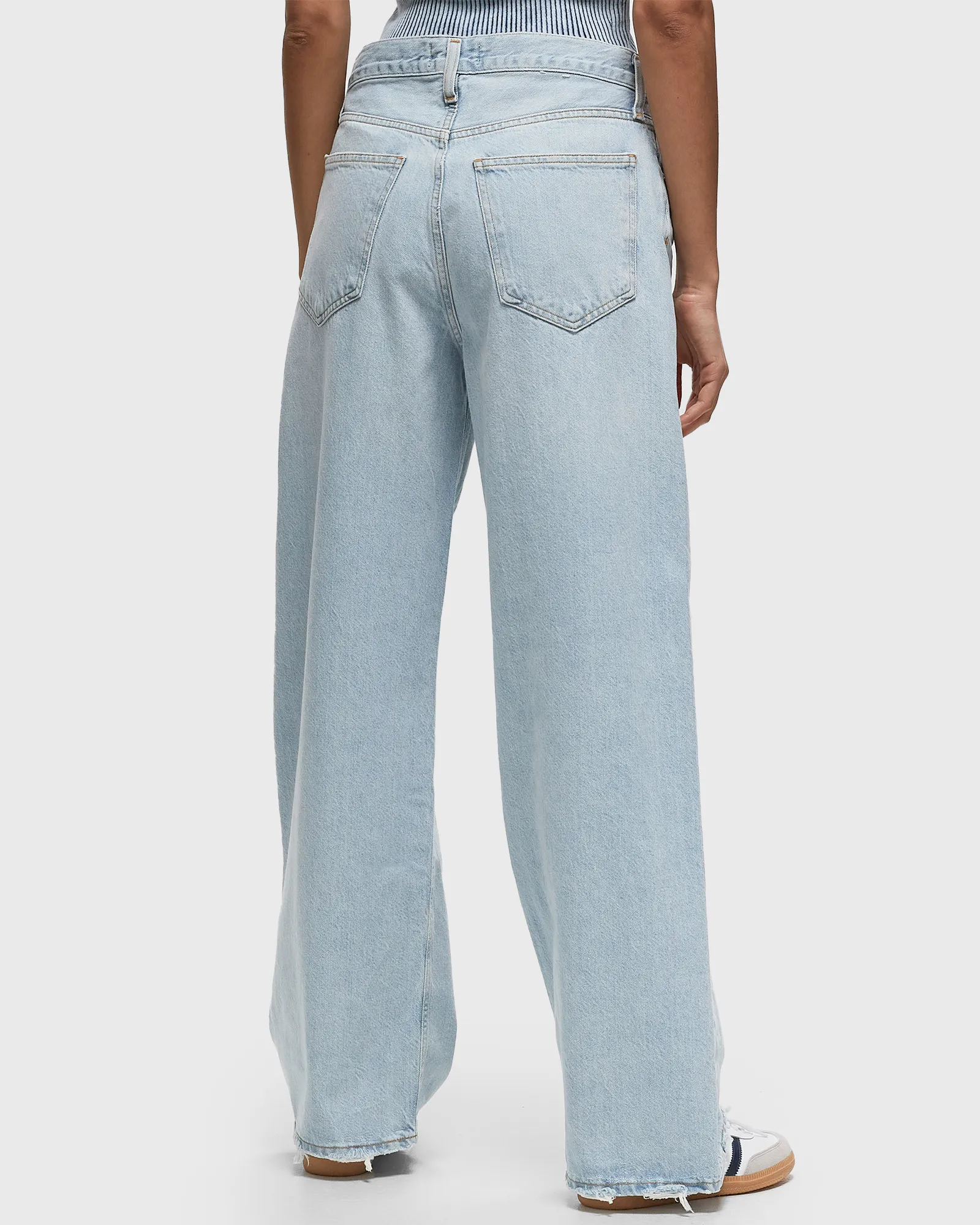 AGOLDE low slung baggy in fragment