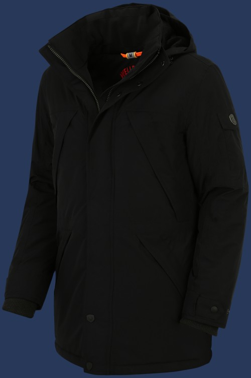 Brandungsparka PolyHiTec, Schwarz