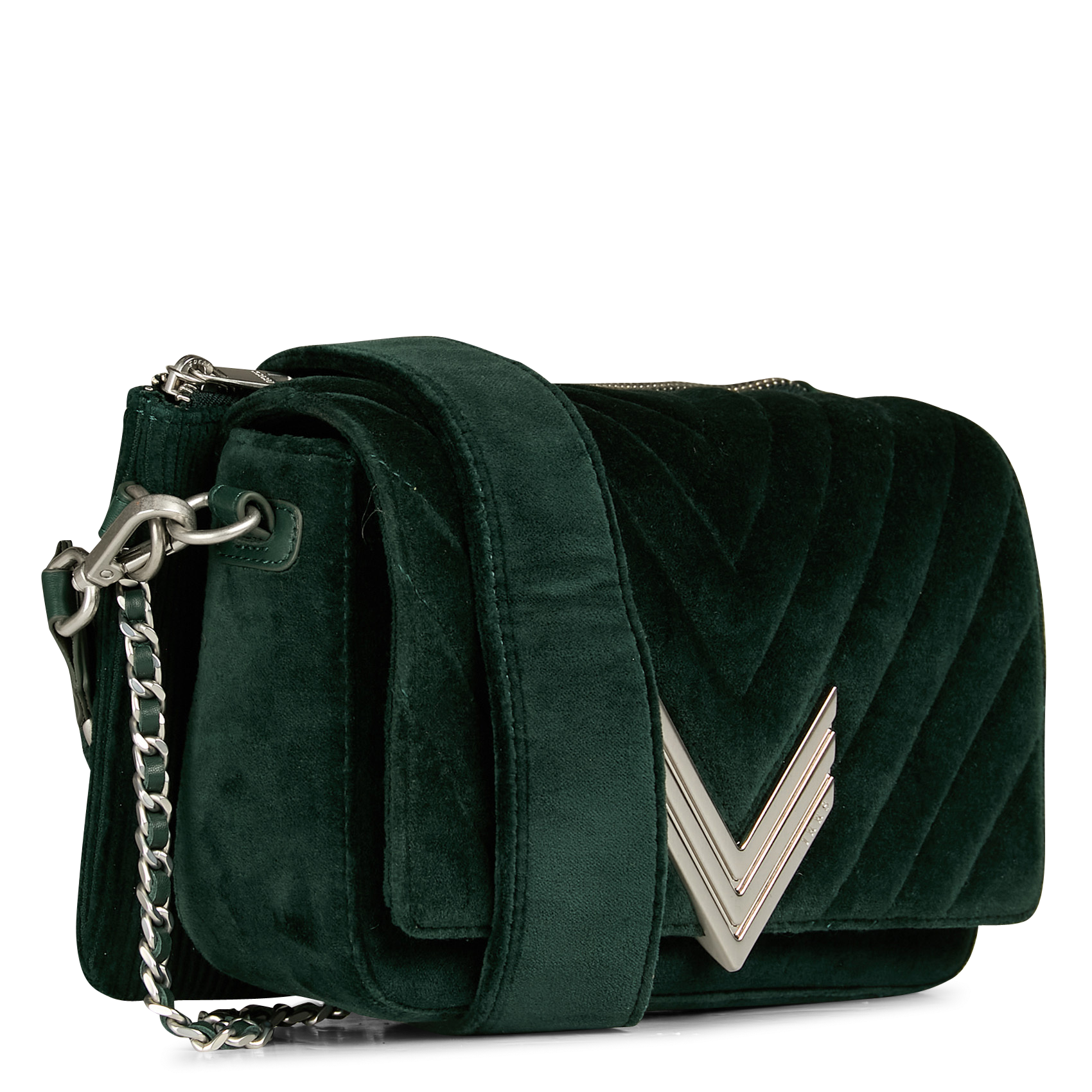 111 - Sac pochette matelassé en cuir | Vert