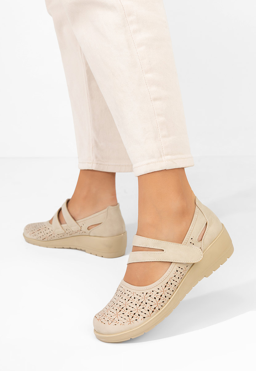 Chaussures casual femme beige Augustyna