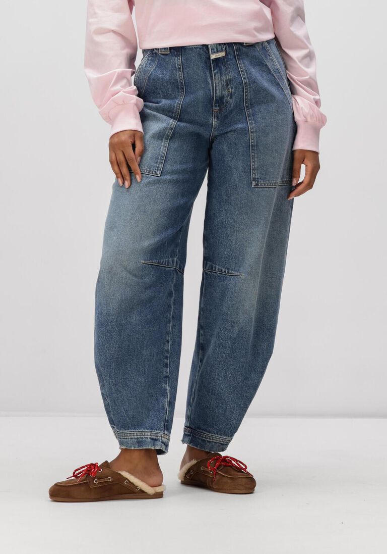 blauwe closed barrel jeans rhannon