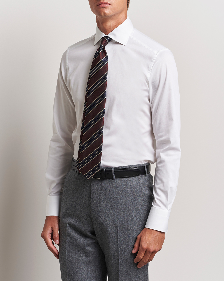 Zegna Slim Fit Dress Shirt White