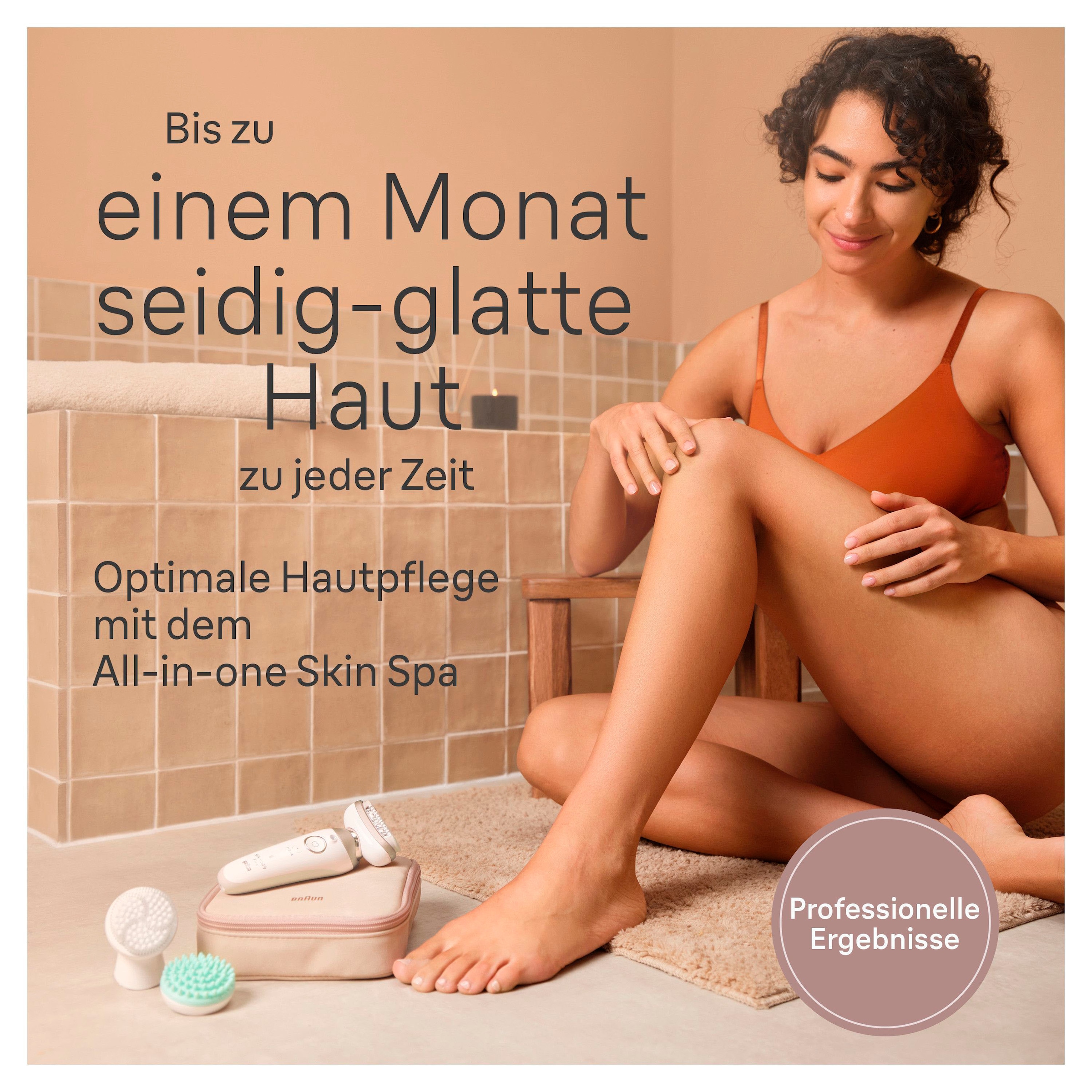 Braun Epilierer »Silk-épil Flex SkinSpa 9 9-681« All-In-One Set, FaceSpa-Epilierer & Mini-Rasierer für das Gesicht