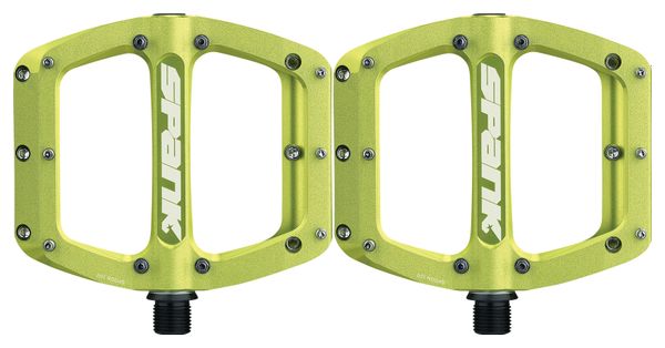 Paire de Pédales Plates Spank Spoon Reboot Vert