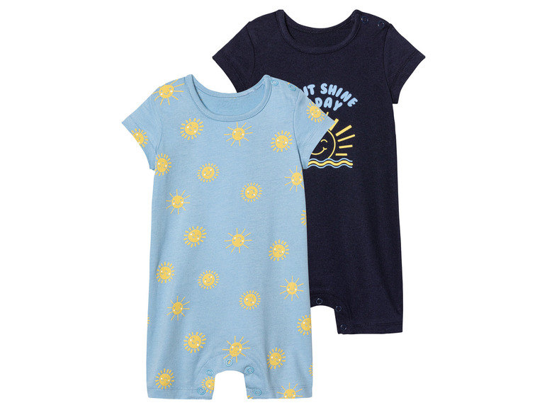 2 baby playsuits