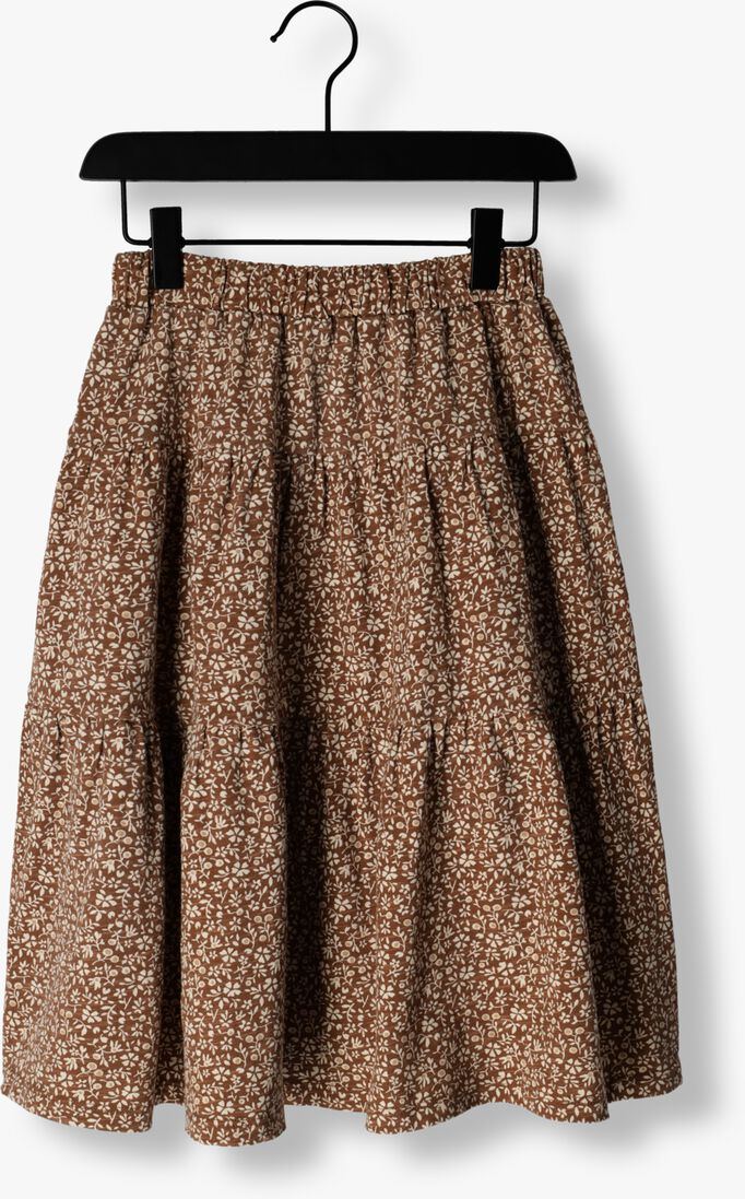 RYLEE + CRU cognac rylee + cru maxirok tiered midi skirt