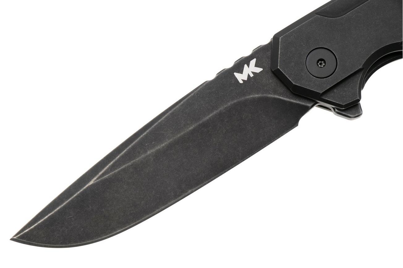 MK Knives & Tools Ingeni Blackout 01F-FP003 Stonewashed Black PVD CPM S90V, Black PVD Titanium, zakmes