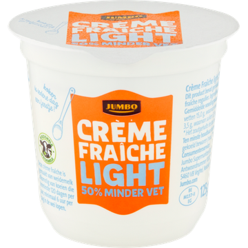 Jumbo Crème Fraîche Light 50% Minder Vet 125 g