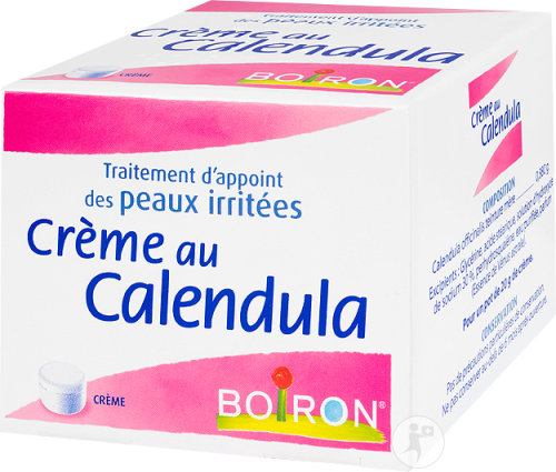 Boiron Crème Au Calendula Traitement D'Appoint Des Peaux Irritées Pot 20g