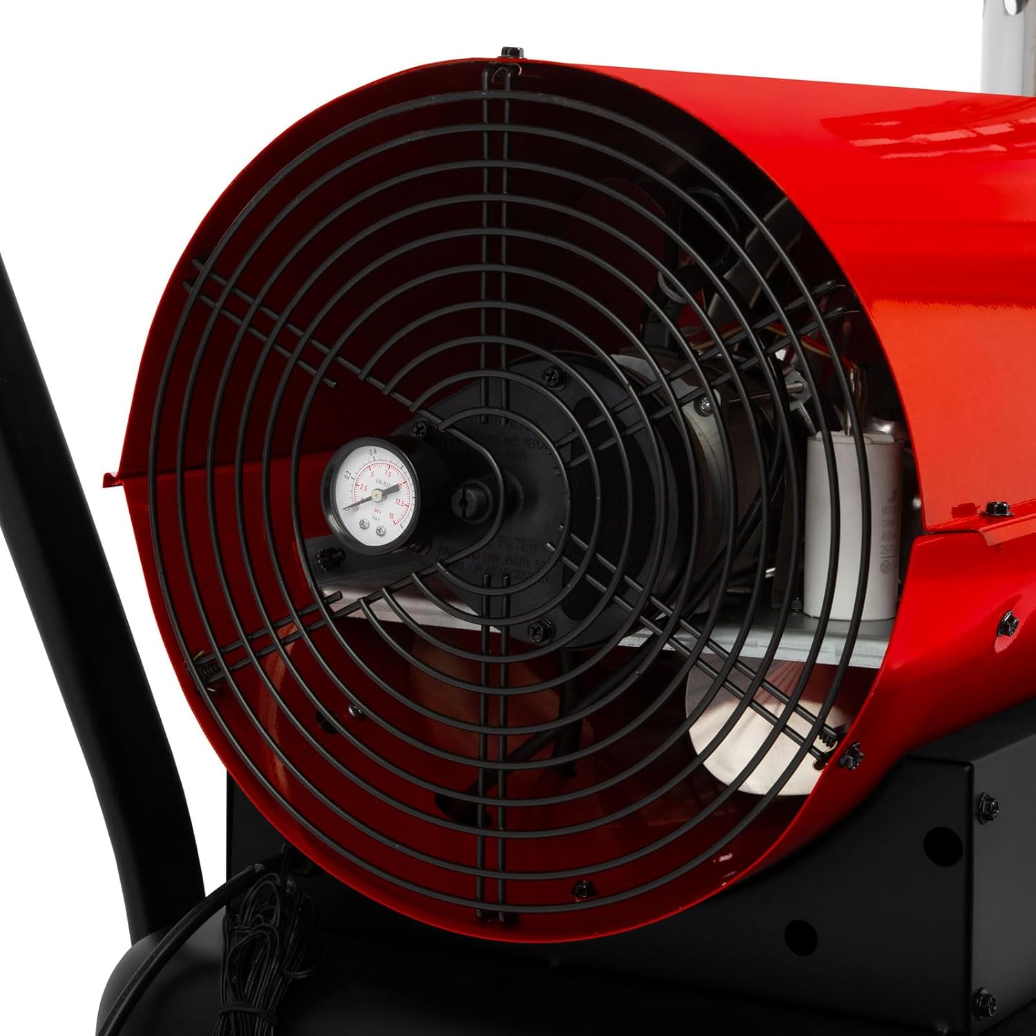 EBERTH Heizkanone 50 kW Indirekt, Heizgebläse Diesel/Öl mit Abgasrohr, Thermostat, Luftdurchsatz 1400 m³/h, 50 L Tank, Ölheizgebläse mit Überhitzungsschutz, Flammensicherung, Ölheizung, Dieselkanone